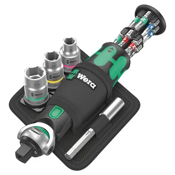 WERA 8009 Zyklop Pocket Set 2 Rögzítő készlet 18 részes