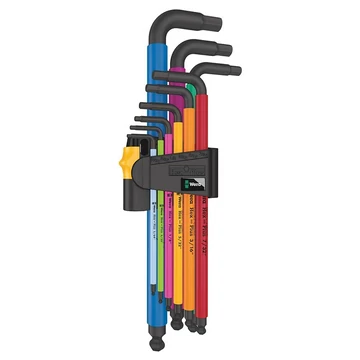 WERA 950/9 Hosszított imbuszkulcs készlet 9 részes (3/8&quot;-5/64&quot;)
