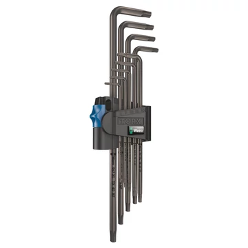 WERA 967/9 Hosszított imbuszkulcs készlet TORX 9 részes (T8-T40)