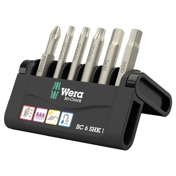 WERA BC 6 SHK 1 SB Bitkészlet 6 részes (PH/TX/H)