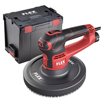 FLEX GCE 6-EC KIT MH-R Rövidszárú falcsiszoló csapott élszegmensű, L-BOXX (600W/225mm) (504.122)