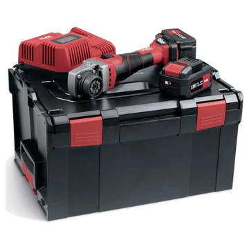FLEX BME 18.0 EC 5.0 SET Akkus csiszoló (alapgép) TRINOXFLEX, L-BOXX (2x5,0Ah/18V) (504.505)