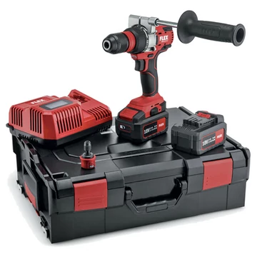 FLEX DD 2G 18.0-EC 5.0 SET Akkus fúró-csavarozó, L-BOXX (2x5,0Ah/18V) (504.890)