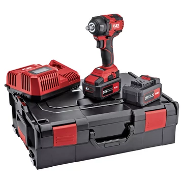 FLEX IW 1/2" 18.0-EC 5,0 Ah SET Akkus ütvecsavarozó, L-BOXX (1/2" 250Nm) (2x5,0Ah/18V)