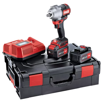 FLEX IW 1/2" 750 18.0-EC 5.0/Set Akkus ütvecsavarozó, L-BOXX (1/2" 750Nm) (2x5,0Ah/18V)