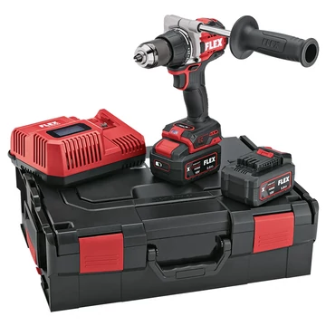 FLEX DD 2G 18.0-EC HD/5.0 SET Akkus fúró-csavarbehajtó L-BOXX (2x5,0Ah/18V) (531.274)
