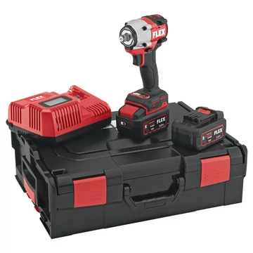 FLEX IW 1/2" 400 18.0-EC 5.0/SET Akkus ütvecsavarozó L-BOXX (1/2" 600Nm) (2x5,0Ah/18V) (531.504)