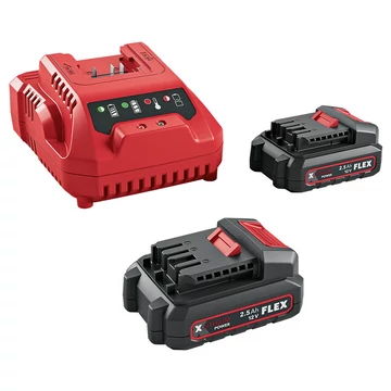 FLEX POWER 12-22 Q Akkumulátor csomag + töltő (2x2,5Ah/12V) (531.719)