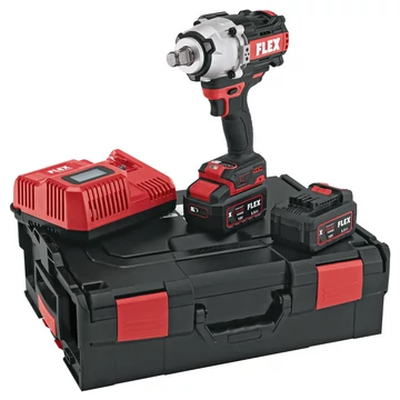 FLEX IW 3/4" 1600 18-EC/5.0 SET Akkus ütvecsavarozó L-BOXX (3/4" 1600Nm) (2x5,0Ah/18V) (532.074)