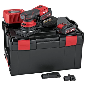 FLEX OSE 2-80 18-EC/2.5 SET Akkus rezgőcsiszoló L-BOXX (2x2,5Ah/18V) (532.086)