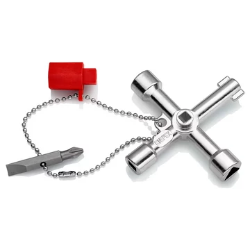 KNIPEX Kapcsolószekrény kulcs TwinKey 76mm (00 11 03)