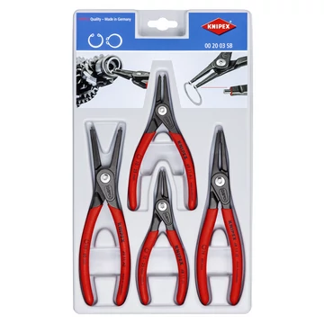 KNIPEX Precíziós 4 részes seeger (zéger) fogó készlet 4db-os(00 20 03 SB)