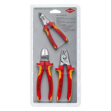 KNIPEX Super-Knips Elektromos fogó készlet 3db-os (00 31 30 BK V02)