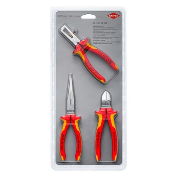 KNIPEX Elektromos fogó készlet 3db-os (00 31 30 BK V03)
