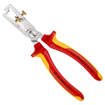 KNIPEX Csupaszító fogó kábelvágó ollóval 180mm (13 66 180)