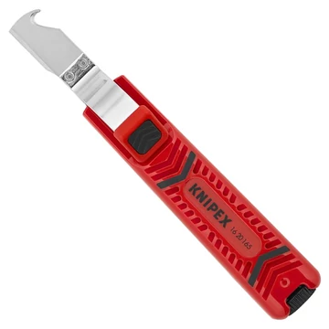 KNIPEX Kábel csupaszító (blankoló) kés, kampós pengével 165mm (16 20 165 SB)