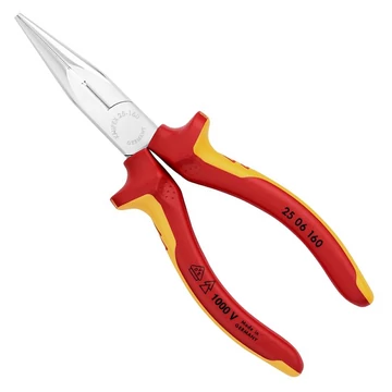 KNIPEX SZIGETELT Telefon (rádió) fogó egyenes 160mm (25 06 160)