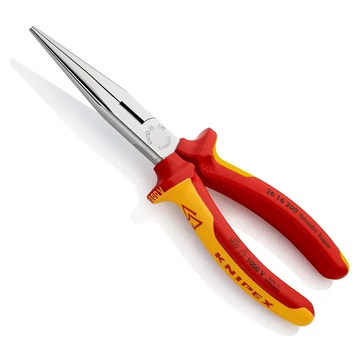 KNIPEX SZIGETELT Telefon (rádió) fogó egyenes 200mm (26 16 200)