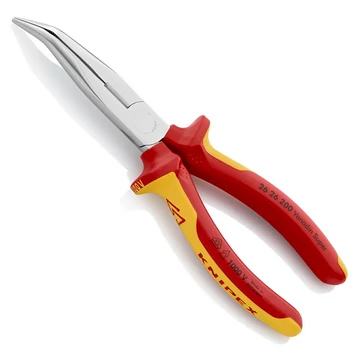 KNIPEX SZIGETELT Telefon (rádió) fogó hajlított 200mm (26 26 200)