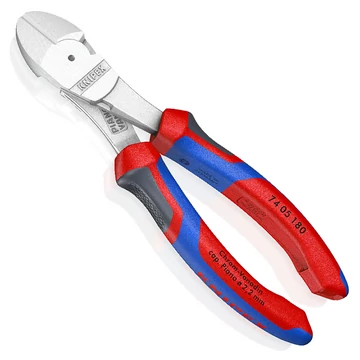 KNIPEX Erő-kímélő oldalcsípő fogó 180mm (74 05 180)