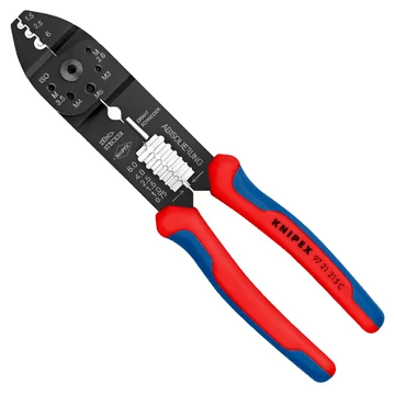 KNIPEX Krimpelő fogó (blankoló) barnított 215mm (97 21 215C)