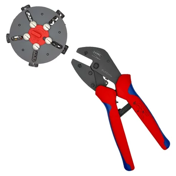 KNIPEX MultiCrimp Krimpelő fogó cseretárral, barnított 250mm (97 33 02)