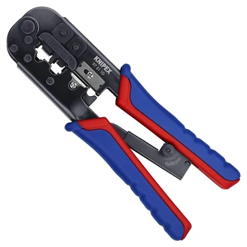 KNIPEX Krimpelő fogó, barnított (blankoló) Western-dugóhoz 190mm (97 51 10 SB)