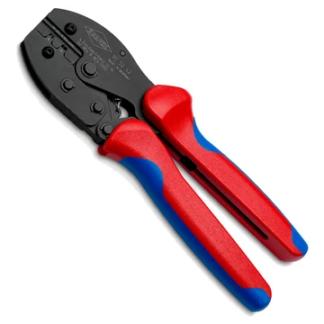 KNIPEX PreciForce Krimpelő fogó MC4/MC4 EVO 2 csatlakozókhoz, 4-6mm2, AWG12-10, 220mm (97 52 42)