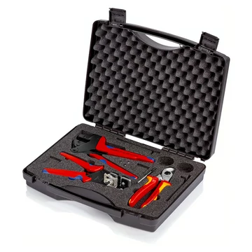 KNIPEX Szerszámbőrönd szerszámokkal napelemes berendezésekhez (krimpelő betét nélkül)(97 91 01)