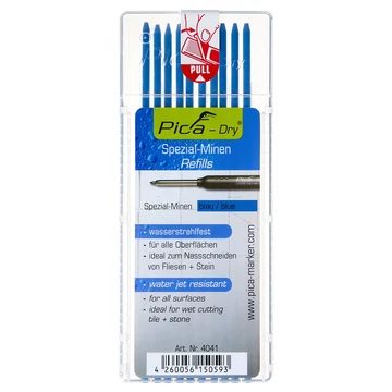 PICA DRY Jelölőmarker betét, vízálló 2,8x125mm 10db (Kék) (4041)