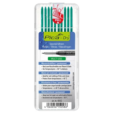 PICA DRY Jelölőmarker betét, vízálló 2,8x125mm 10db (Zöld) (4042)