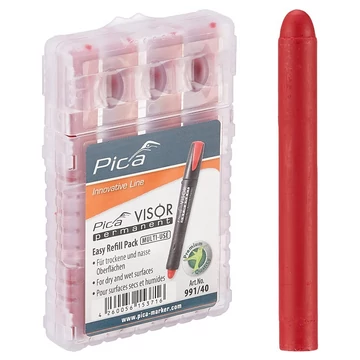 PICA VISOR Jelölőfilc 10mm (Piros) (4db/csomag) (991/40)
