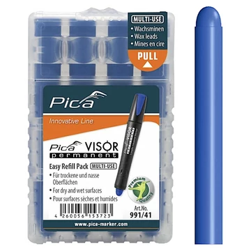 PICA VISOR Jelölőfilc 10mm (Kék) (4db/csomag) (991/41)