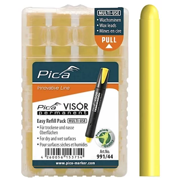 PICA VISOR Jelölőfilc 10mm (Sárga) (4db/csomag) (991/44)