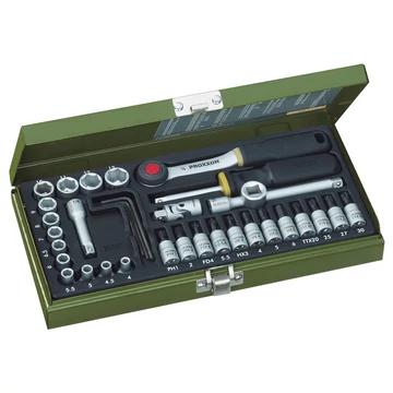 PROXXON Dugókulcs készlet 1/4&quot;, 4-13mm, 36db-os