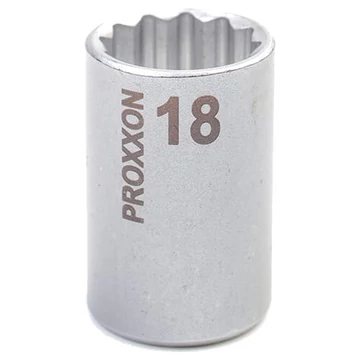 PROXXON Dugókulcs 1/2&quot;, rövid, 12lapú, 18mm