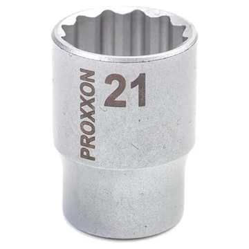PROXXON Dugókulcs 1/2&quot;, rövid, 12lapú, 21mm