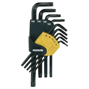 PROXXON Hajlított torxkulcs készlet TX8-TX50, 9db-os