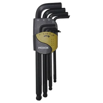 PROXXON Hajlított imbuszkulcs készlet 1,5-10mm, 9db-os