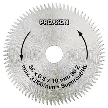 PROXXON Super-Cut Keresztvágású vágótárcsa T80, 58x10mm