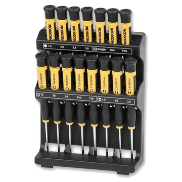 PROXXON MICRO Csavarhúzó készlet SL/PH/TX/HX, 15db-os