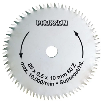 PROXXON Körfűrészlap, T80, 85x0,5x10mm
