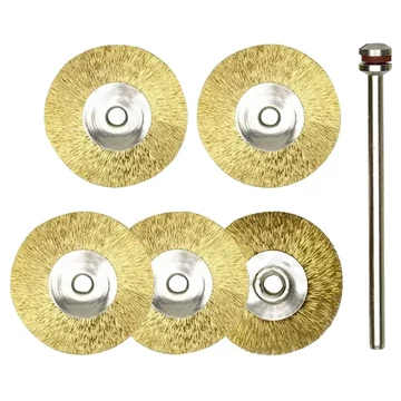 PROXXON Sárgaréz drótkefe, kerek, 22mm (5db/csomag)