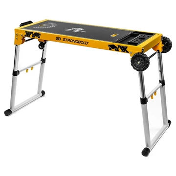 STRONGBOLD StrongBench B910 Multifunkcionális, összecsukható munkaasztal és platform 122x56x16cm