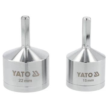 YATO Rézcső tisztító kefe készlet, hatszög szár, 15-22mm, 2db-os