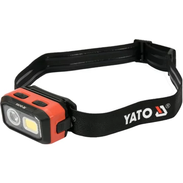 YATO Akkus/elemes LED fejlámpa 500lm mozgásérzékelős (YT-08593)