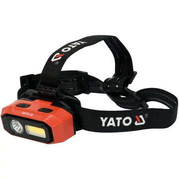 YATO Akkus LED fejlámpa 800lm, Li-ion, mozgásérzékelős (YT-08594)