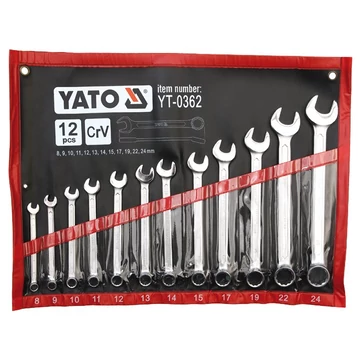 YATO Csillag-villás kulcs készlet 12 részes (8-24mm) (YT-0362)