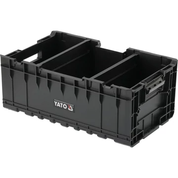 YATO Toolbox Nyitott szerszámosláda moduláris 2 rekesszel, 2 füllel 576x359x237mm (YT-09168)