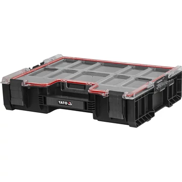 YATO Szerszámosláda moduláris organiser rendszerező 8 rekesszel 452x358x110mm (YT-09179)
